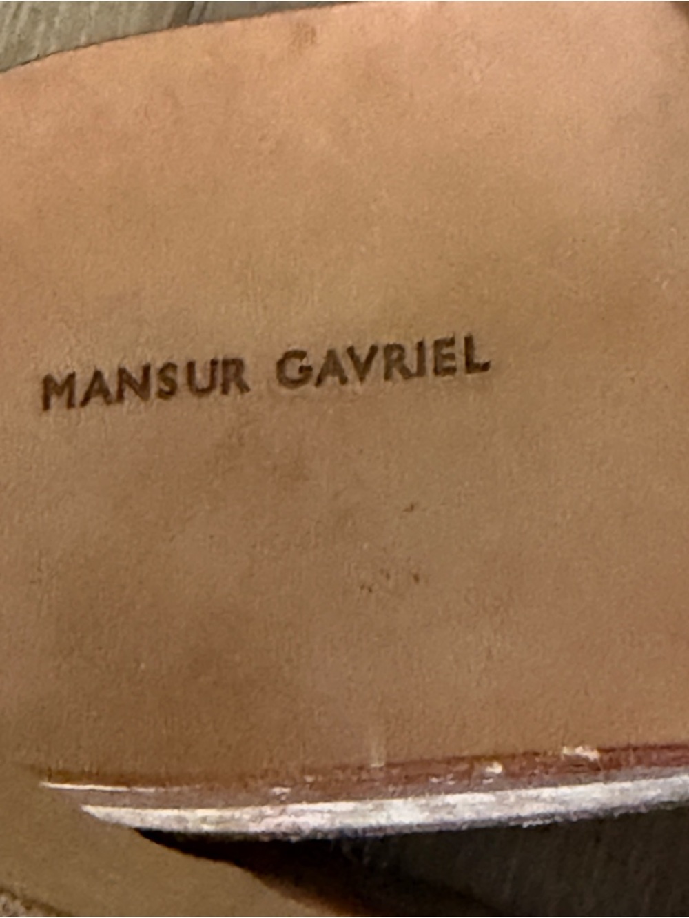 Mansur Gavriel Genuine Leather Pink Sandals Shoes 37 Made In Italy Flats Summer - Picture 4 of 9